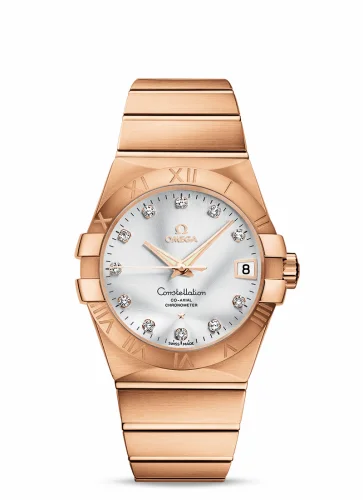 Omega Constellation Co-Axial 38 Red Gold / Silver 123.50.38.21.52.001 (12350382152001)